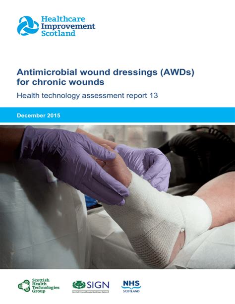 Antimicrobial wound dressings (AWDs) for chronic wounds