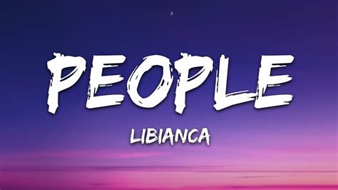 Libianca - People (Lyrics) - YouTube