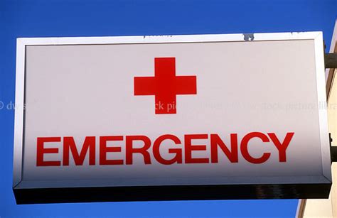 HOSPITAL EMERGENCY SIGN, SYDNEY, AUSTRALIA