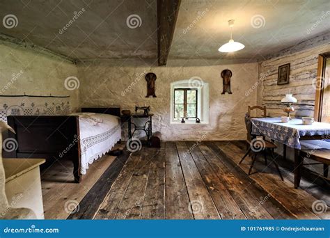 Interior of the Old Village House Stock Image - Image of table, timbered: 101761985