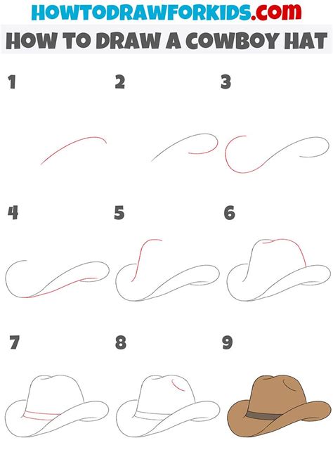 How to Draw a Cowboy Hat in 2023 | Cowboy hat drawing, Cowboy hats painted, Cowboy hats