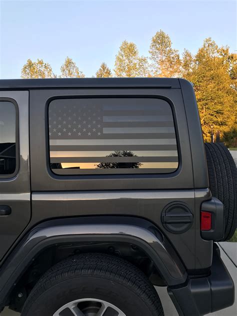 07-20 Jeep Wrangler 4 Door American Flag Decals Offroad | Etsy