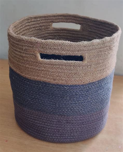 India Handmade Extra Large Jute Basket Woven Storage Basket | Etsy