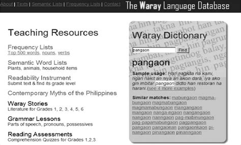 Current Online Waray-English Dictionary | Download Scientific Diagram