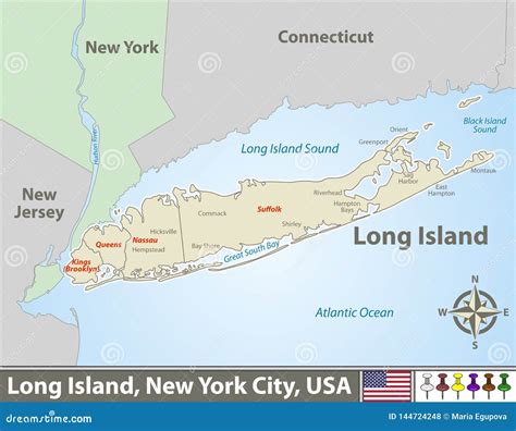 Printable Map Of Long Island