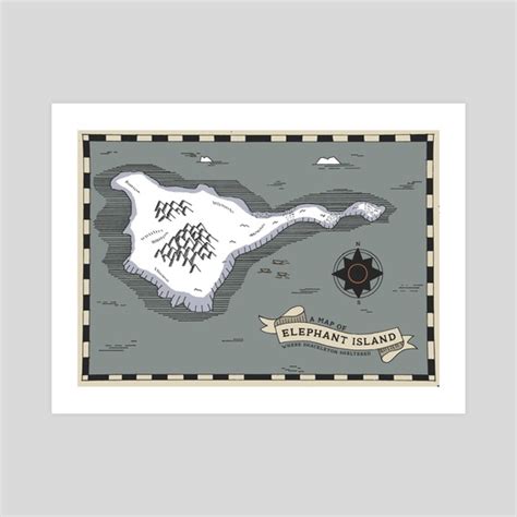 Elephant Island Map, an art print by Harry Todhunter - INPRNT