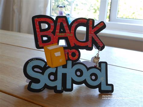 JayneDesigns: Back to School Shaped Card