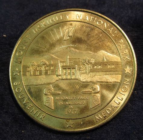 51. Mount McKinley National Park Souvenir Medallion. Alaska.