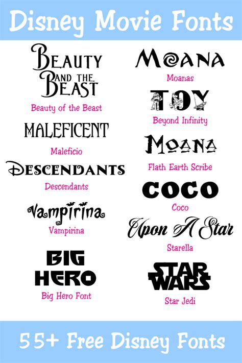 Disney Movie Fonts-55 Free Disney Fonts 4 - Your Everyday Family