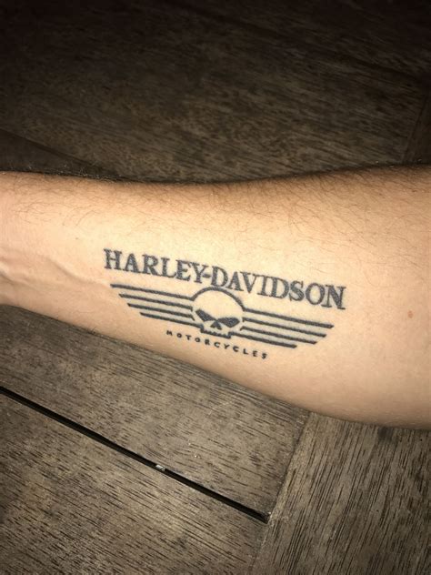 Harley Davidson emblem Tattoo | Harley tattoos, Harley davidson tattoos, Harley davidson