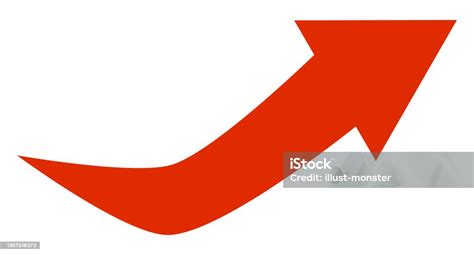 Red Arrow Icon To Rise Vector Stock Illustration - Download Image Now ...