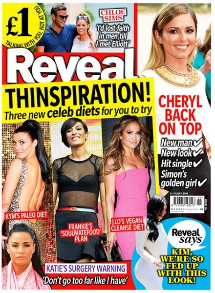 REVEAL Magazine Kym Marsh, Cheryl Cole (5-11 Jul 2014) - magazinemix.co.uk