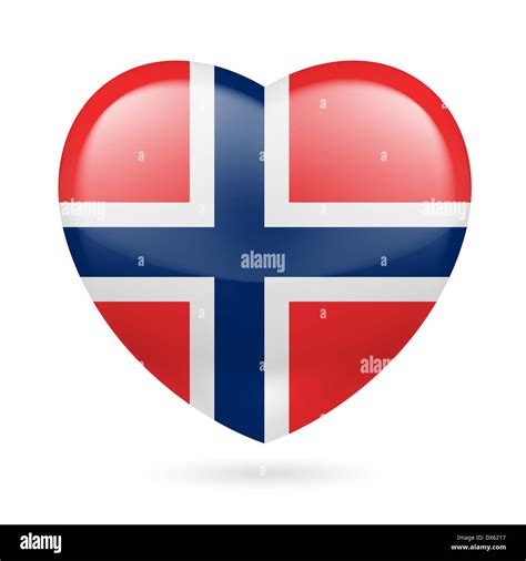 Heart with Norwegian flag colors. I love Norway Stock Photo - Alamy