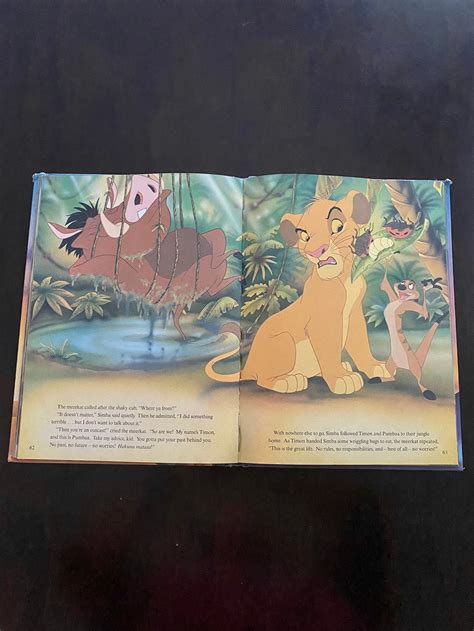 1994 Lion King Hardcover Story Book | Etsy