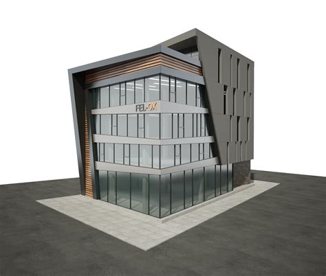 3D Modern Office Building Model - TurboSquid 1430903