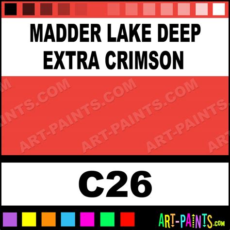 Madder Lake Deep Extra Crimson Classic Watercolor Paints - C26 - Madder ...