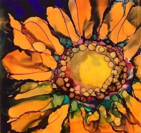 Watercolor Flower Art, Abstract Flower Painting, Sunflower Painting, Watercolor Paintings ...
