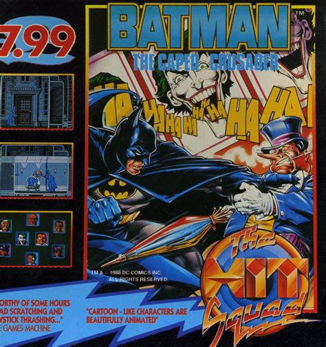 Batman: The Caped Crusader (1988) box cover art - MobyGames