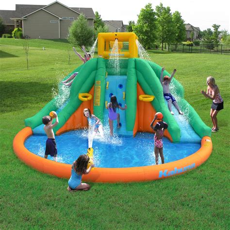 Kahuna 90475 Twin Peaks Kids Inflatable Splash Pool Backyard Water Slide Park 885777904757 | eBay