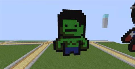 Hulk Pixel Art (Avengers Series) Minecraft Project