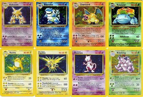 Pokemon cards Base set RARE HOLO (Blastoise, Alakazam, Charizard ...