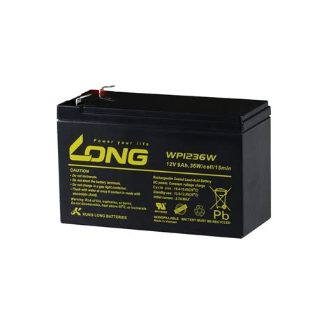 Battery LONG WP1236W 12V 9Ah Long 12V Lead acid Batteries