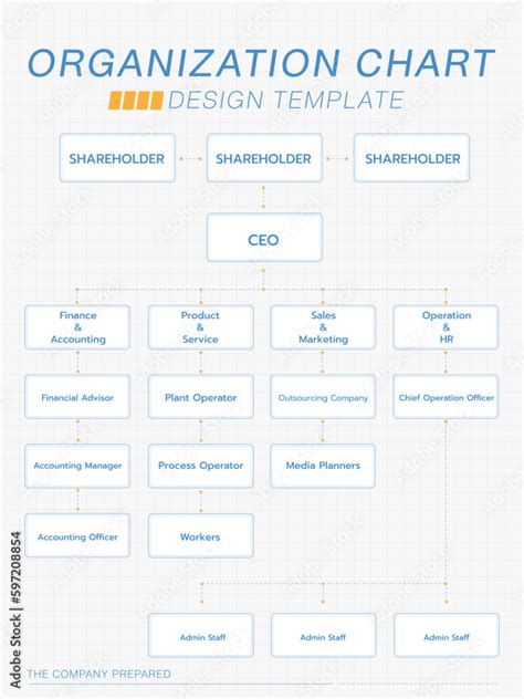 Company Organization Chart. Company Structure business hierarchy ...