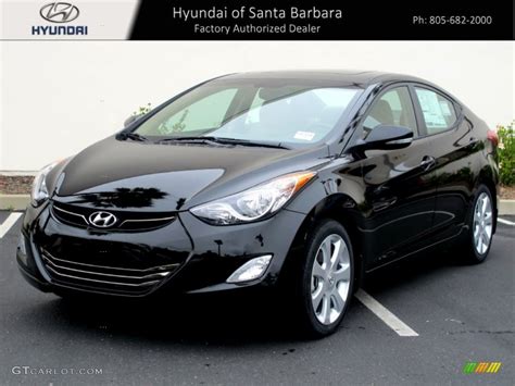 2013 Black Hyundai Elantra Limited #64228312 Photo #2 | GTCarLot.com - Car Color Galleries