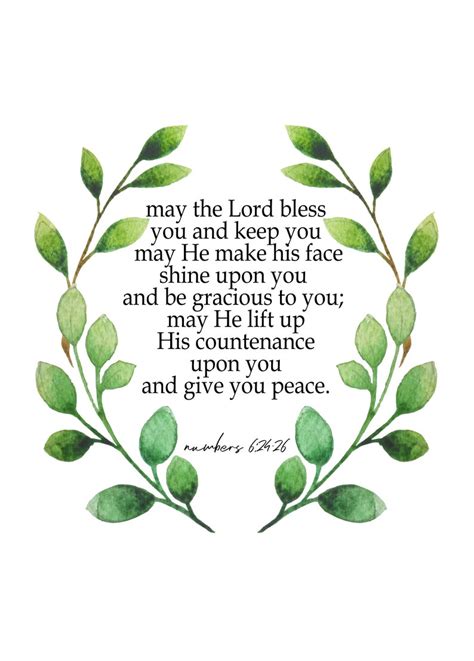 May the Lord Bless You and Keep You Printable, Quote Wall Art, Office Art, Printable Quote ...