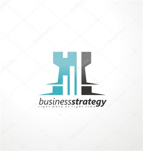 Business strategy logo design concept Stock Vector Image by ©lukeruk #98732580