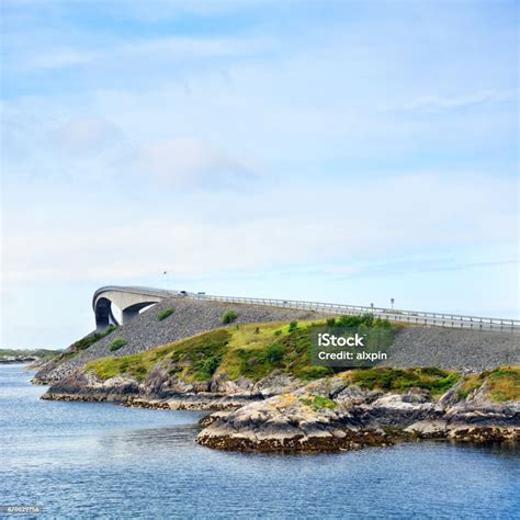 Storseisundet Bridge Norway Stock Photo - Download Image Now - Arch - Architectural Feature ...