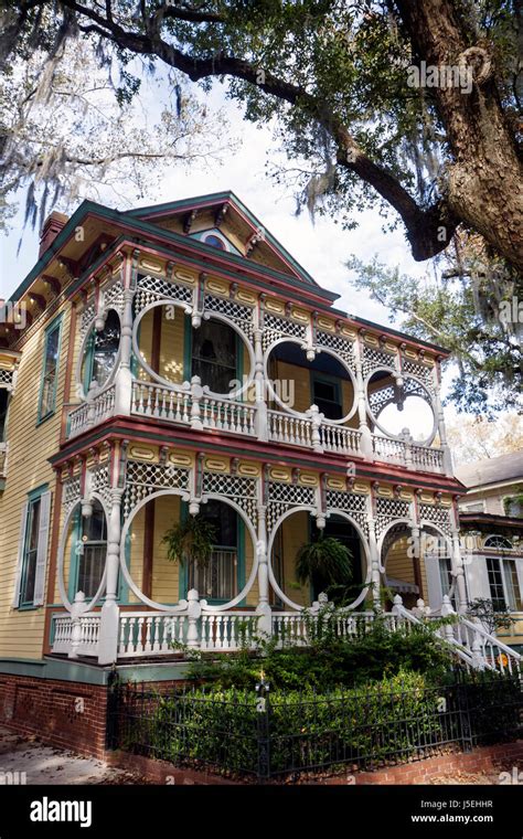 Georgia Savannah,Historic District,Victorian District,Bull Street,Gingerbread House,Asendorf ...