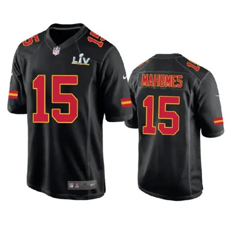 Kansas City Chiefs Patrick Mahomes Jersey Black Super Bowl LV