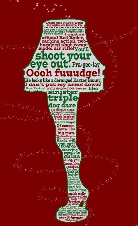 A Christmas Story funny quote poster 12x18 by studiomarshallarts, $15.00 | Christmas movie ...