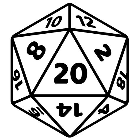 D20 Dice Clipart 2