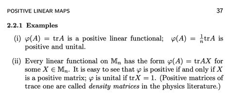 Linear operator that transforms positive-definite matrix into another ...