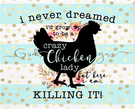 Crazy Chicken Lady SVG PNG Cutting File Funny Saying - Etsy Australia