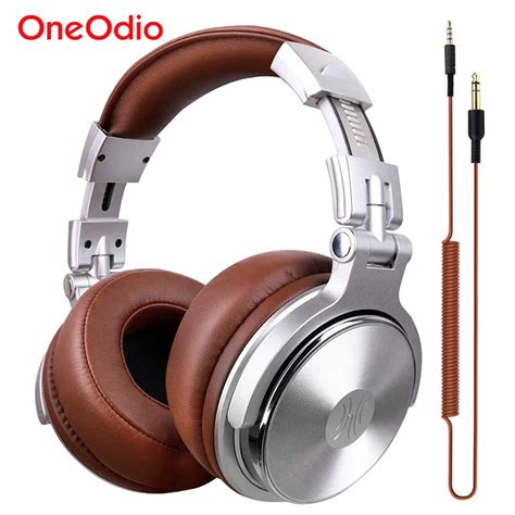 Oneodio Professional Studio DJ Headphones With Microphone Over Ear Wired HiFi Monitors Headset ...