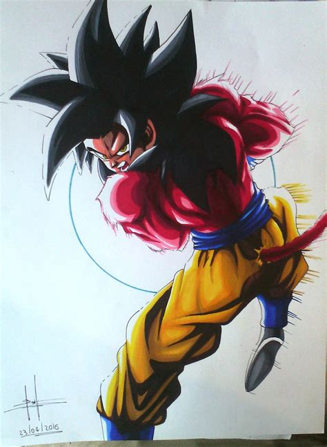 Goku super saiyan 4 Kamehameha by Troloinkto on DeviantArt