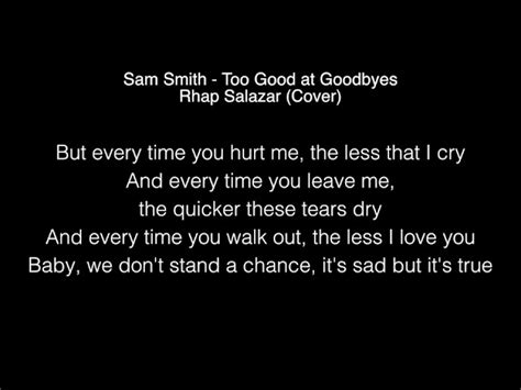 Sam Smith - Too Good at Goodbyes Lyrics Chords - Chordify