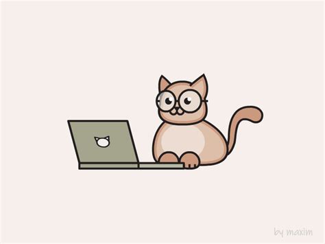 Adorable White Cat Typing On Keyboard GIF | GIFDB.com