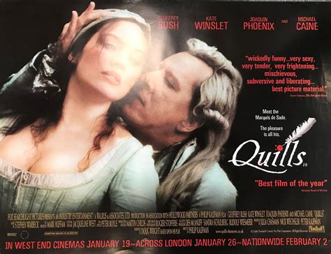 Quills 2000 UK Quad Movie Poster - BHP Collectibles