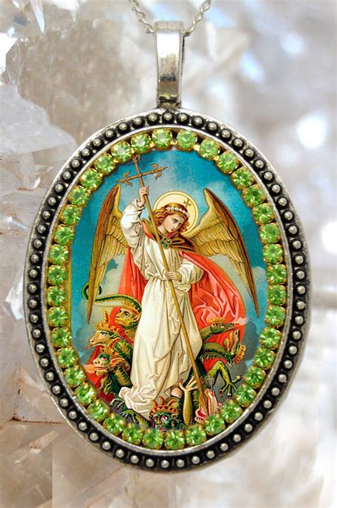 St. Michael Archangel Handmade Necklace Catholic Christian Religious ...