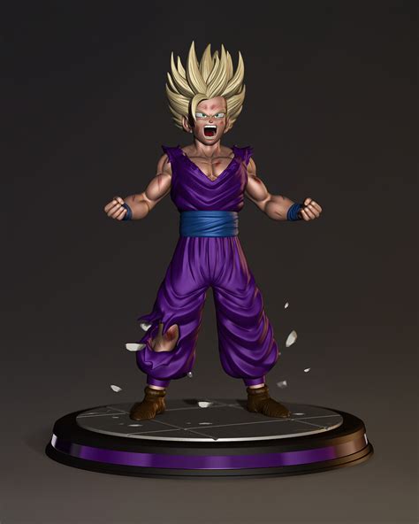 Gohan SSJ2 (Fan-Art) - ZBrushCentral