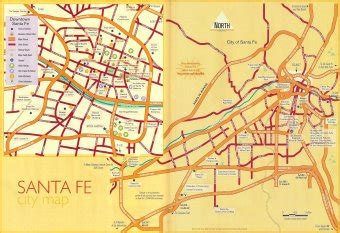 Santa Fe City and Northern New Mexico Maps