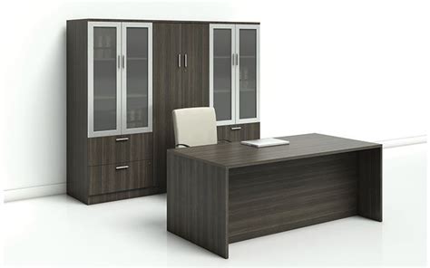 Commercial desk and storage set - MODERN - Office Furniture Group