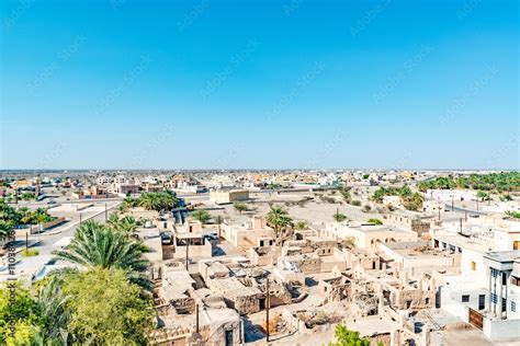 Arabian desert town at Al Hazm Fort in Al Hazm, Oman. Stock Photo | Adobe Stock