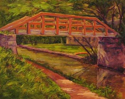 "Delaware Canal Crossing" 8x10 in. Oil on Masonite - Landscape ...