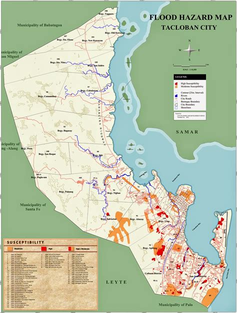 leomap: MAP of TACLOBAN CITY(EASTERN VISAYAS)