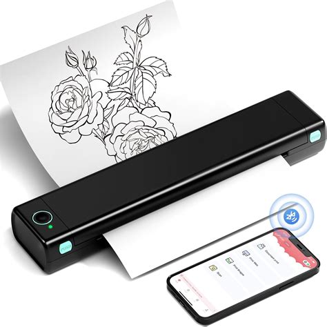 Amazon.com: Portable Printers Wireless for Travel, Inkless Thermal Printer, M08F Bluetooth ...